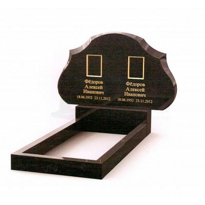 Памятник двойной из Карельского гранита ПМ-2